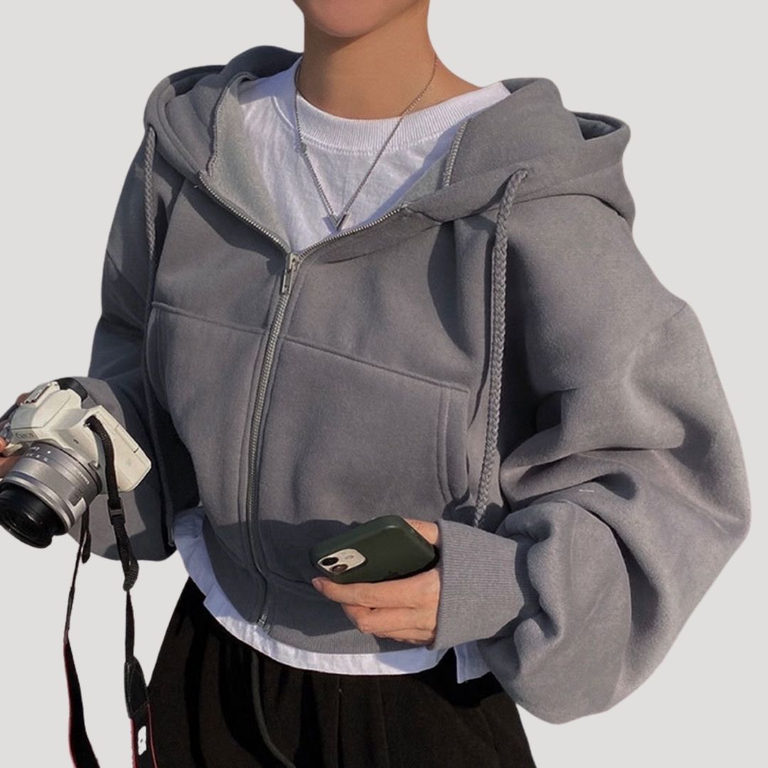 Bella | Women’s oversized zip up hoodie for Spring