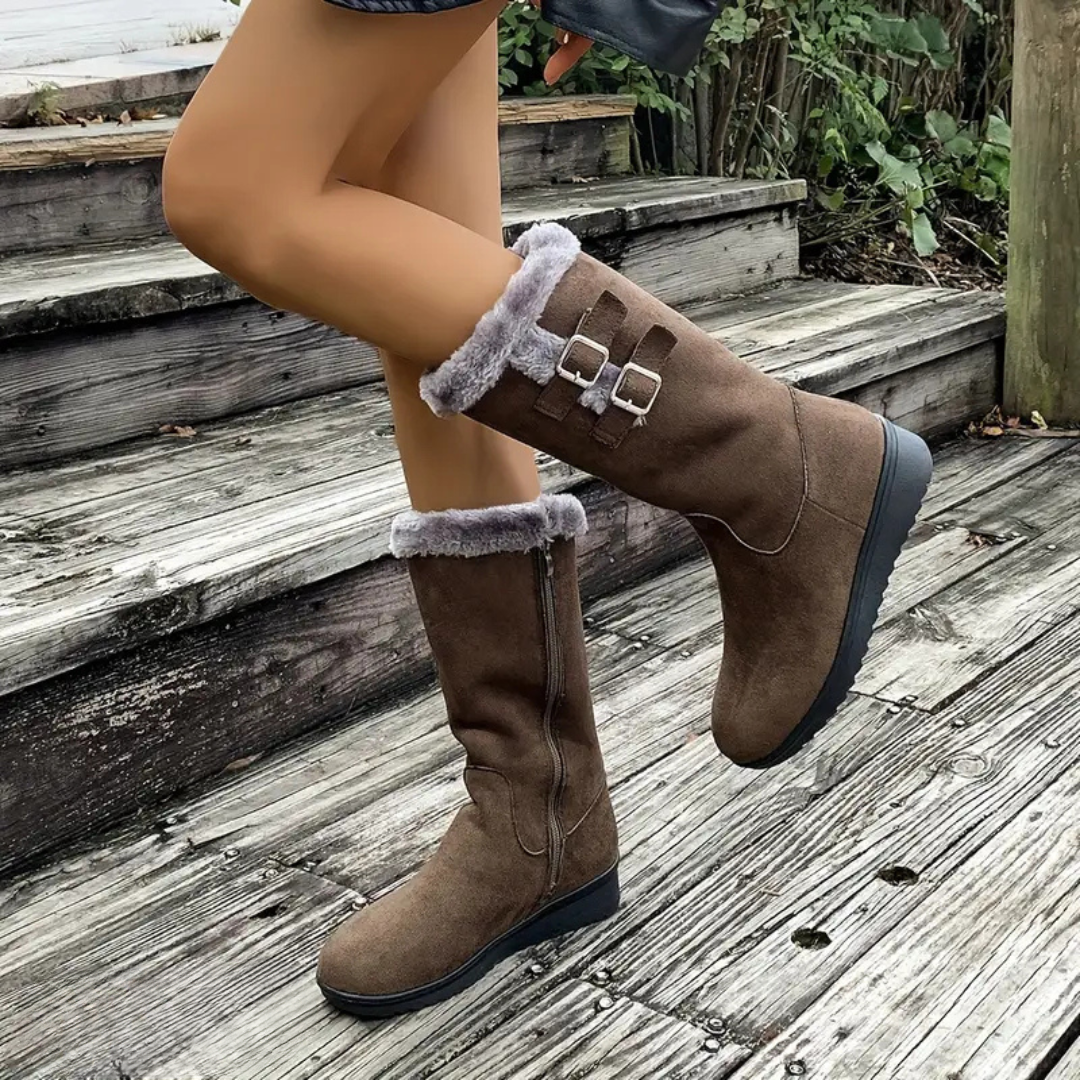 Women's Knee-High Winter Boots Lined