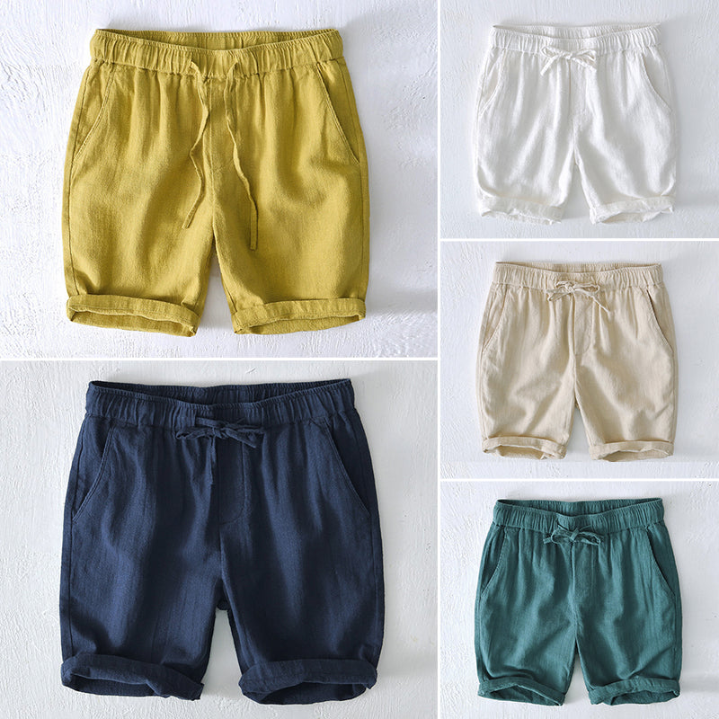 Lorenzo Vitali Ocean Breeze Linen Shorts