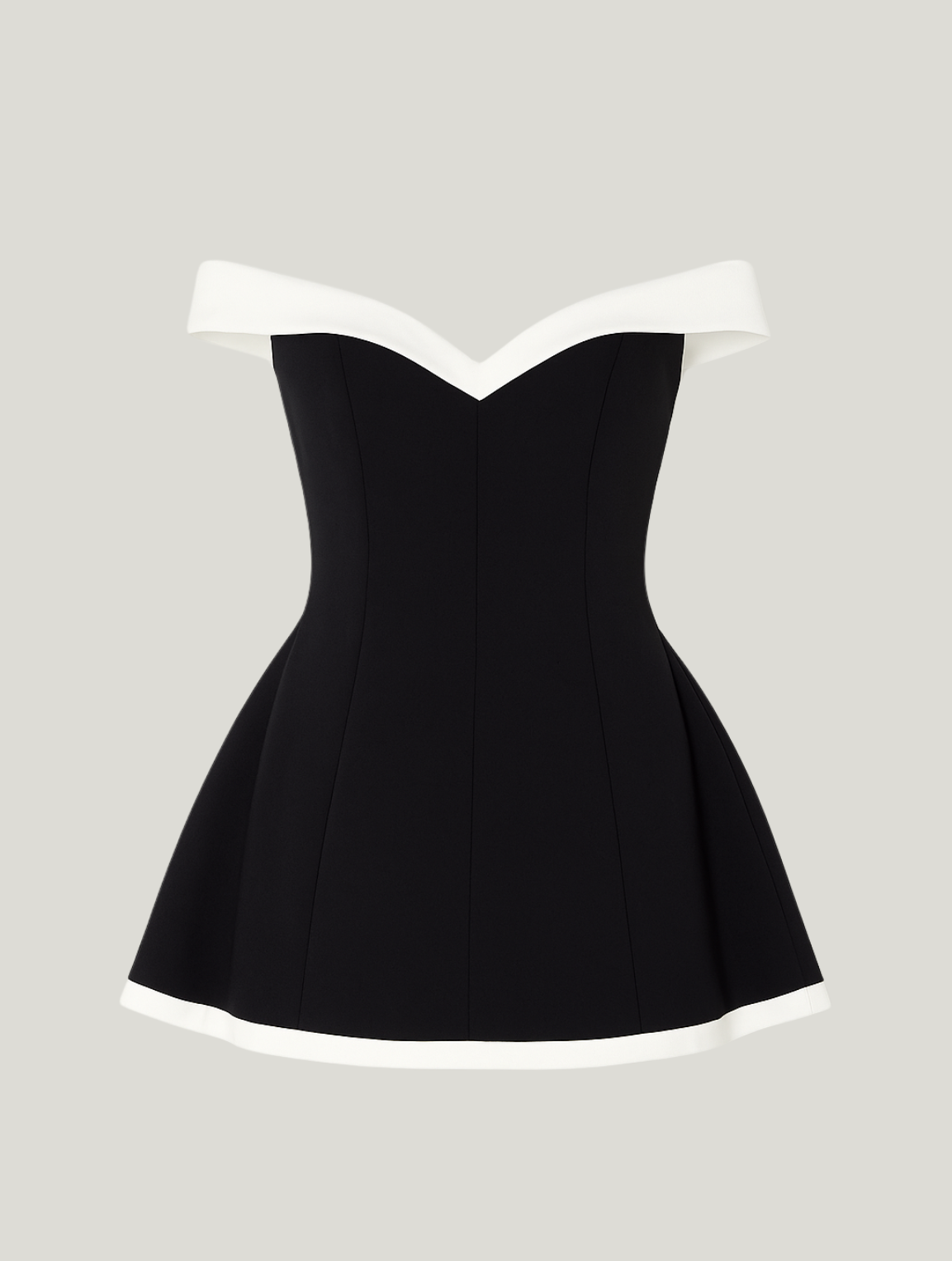 Women's Off Shoulder Contrast Minidress