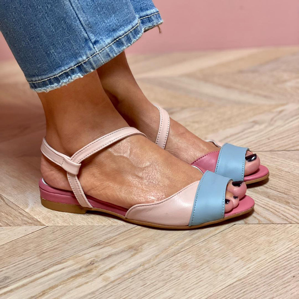 Women's Flat Sandals Ankle Strap Open-Toe