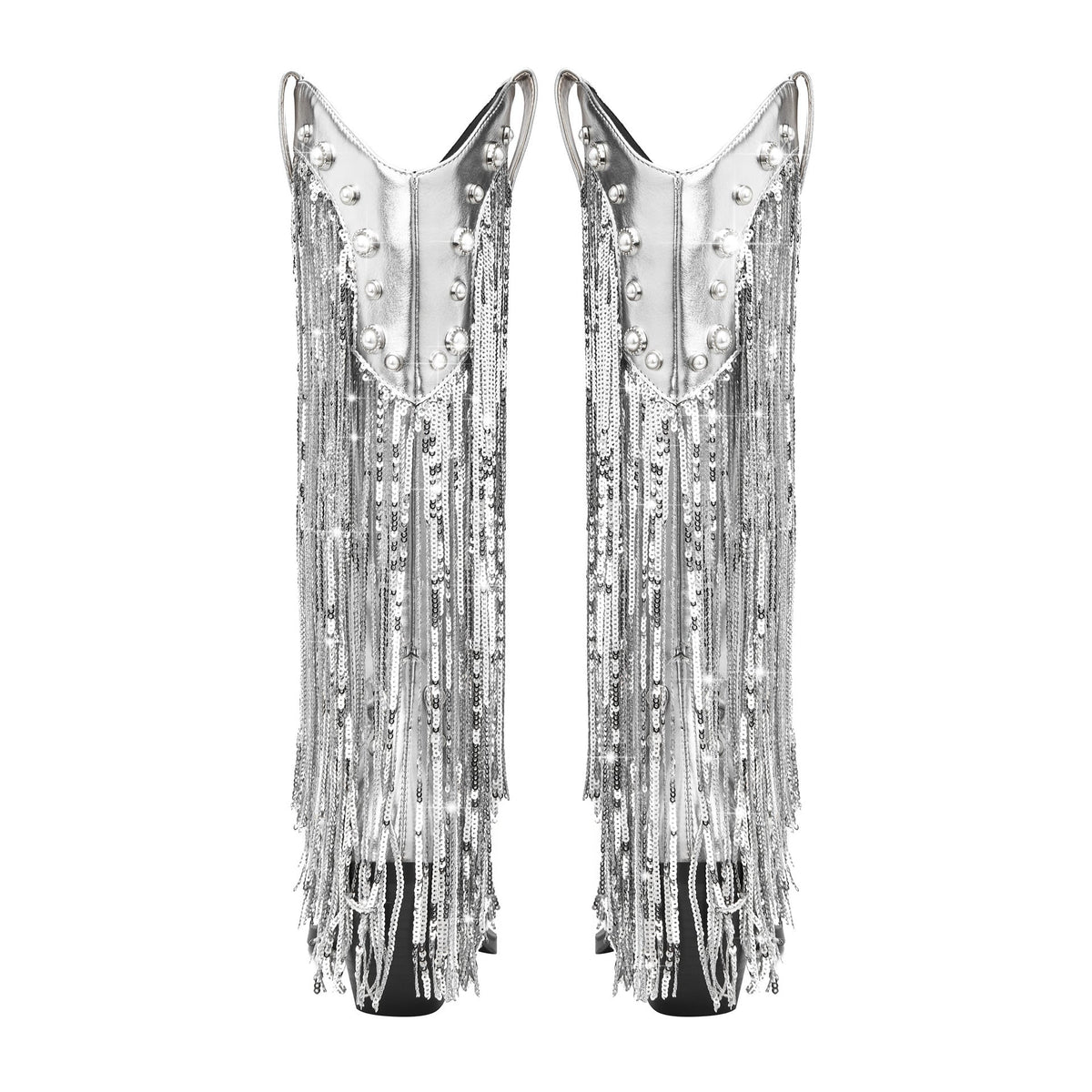 Image of Jade | Women's Knee High Fringe Cowboy Boots