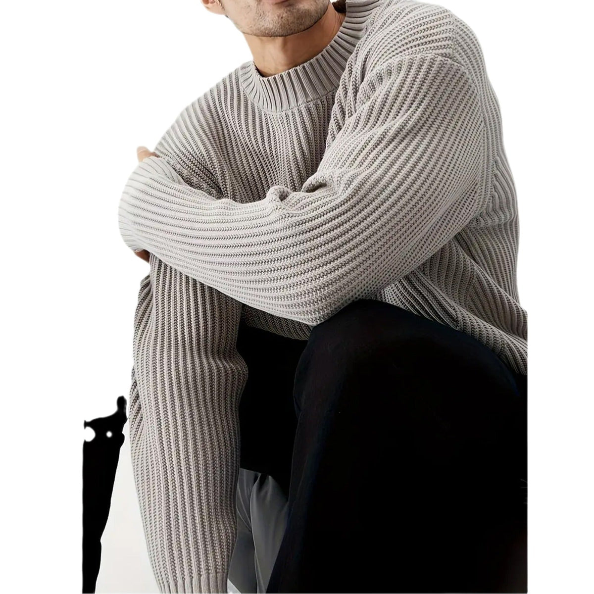 Image of Jesse | Men's Relaxed Fit Crewneck Sweater