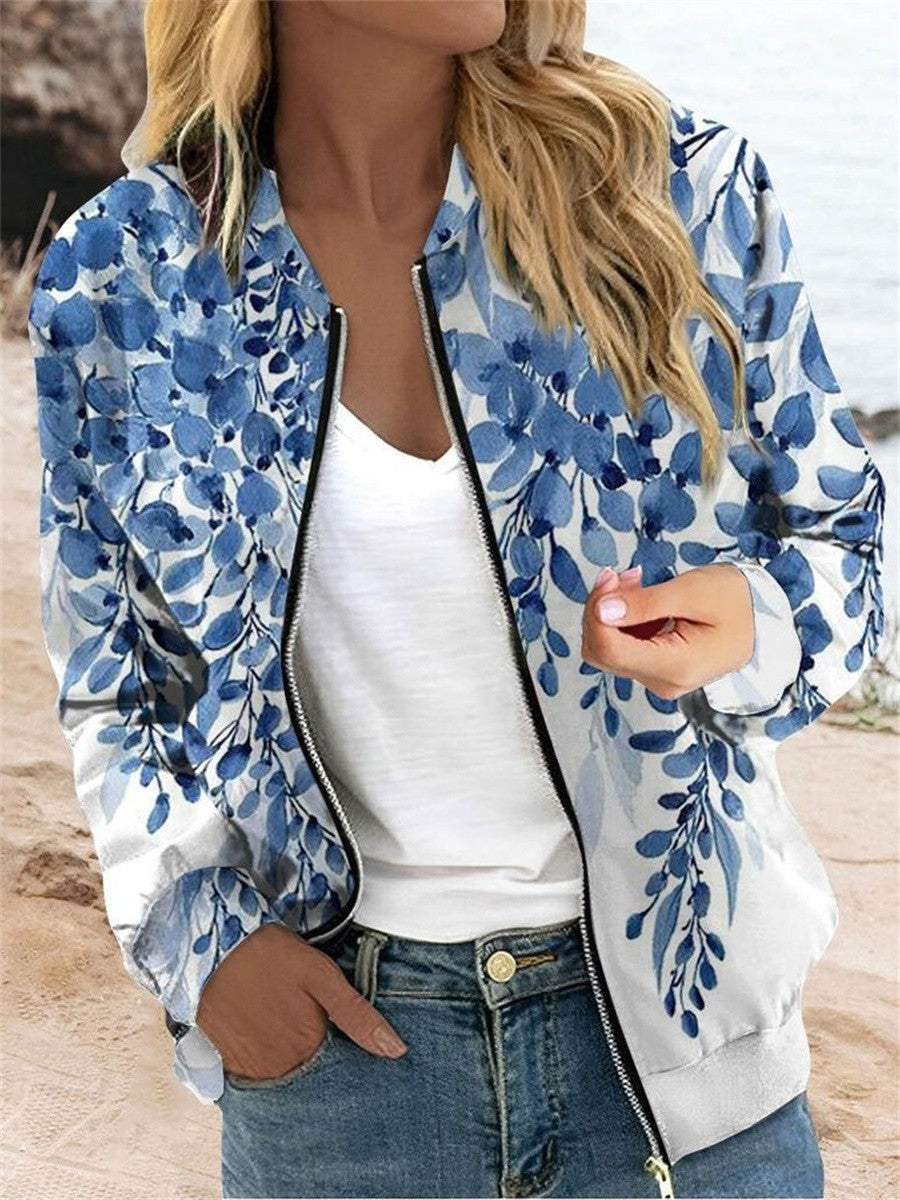 Women's Floral Bomber Jacket