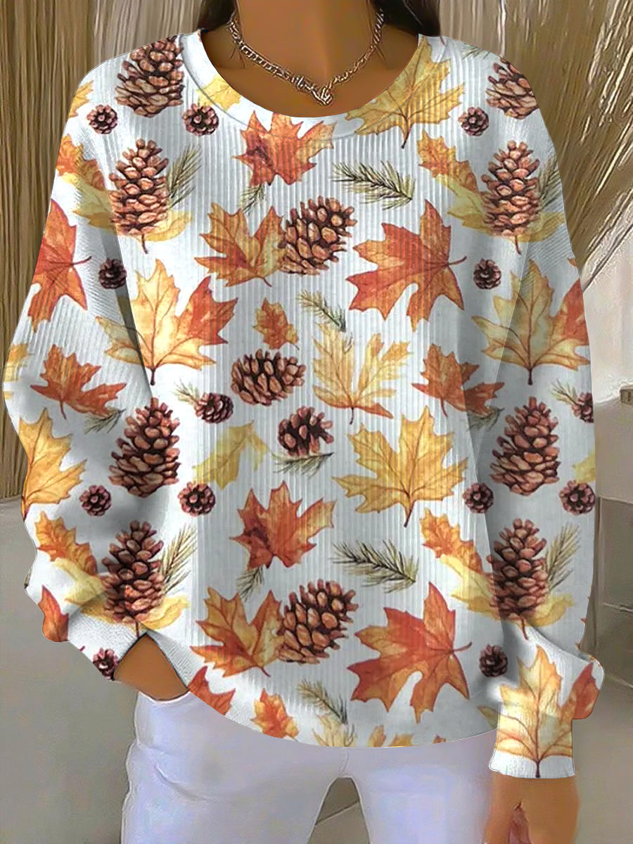 Women's Crew Neck Sweatshirt Relaxed Fit