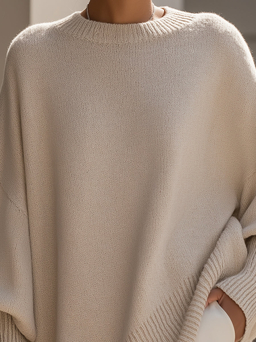 Women's Oversized Knit Sweater Long