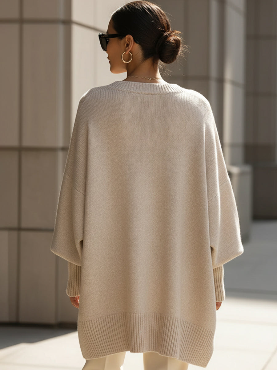Women's Oversized Knit Sweater Long