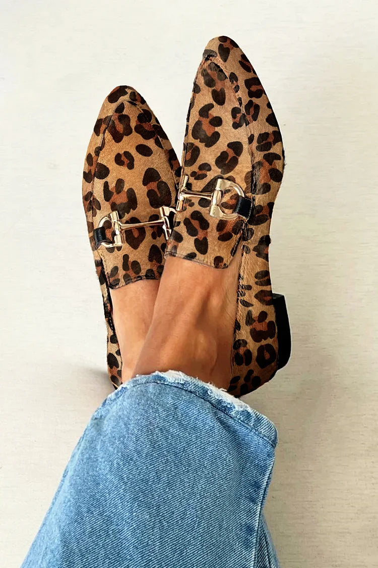 Women's Metallic Detail Loafers