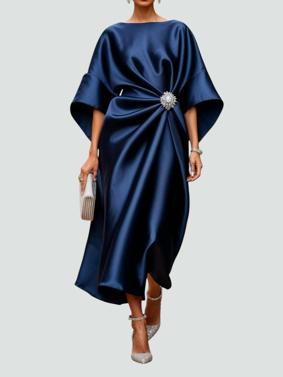 Women's Wrap Dress Bell Sleeves