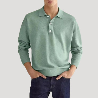 Arthur | Men Spring Polo Collar Pullover