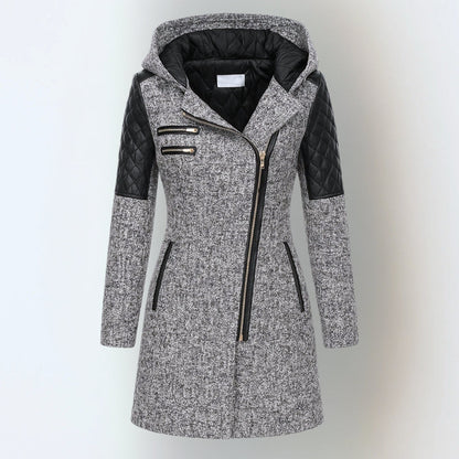 Women's Asymmetrical Hooded Coat