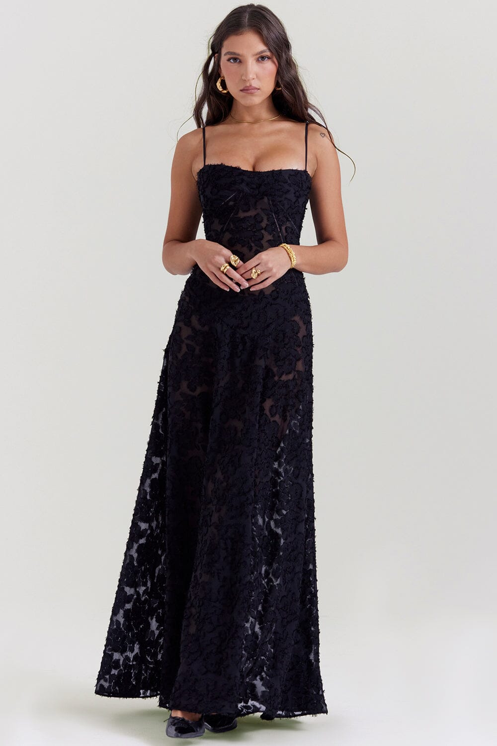 Rochelle Women's Maxi Dress Flowy Elegant