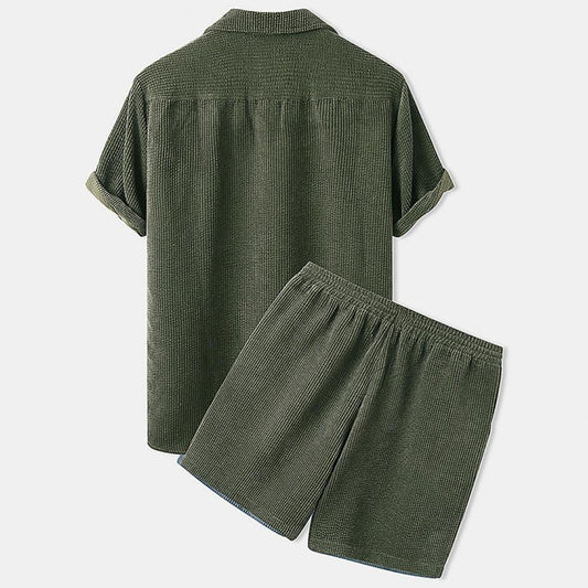 Men's Corduroy Shorts Set