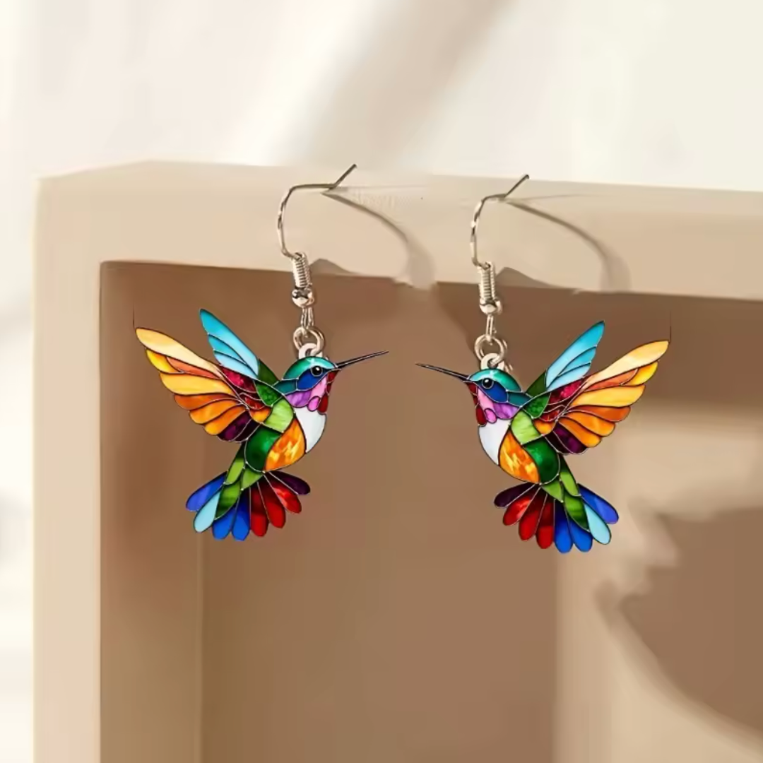 Prism Hummingbird Drop Earrings