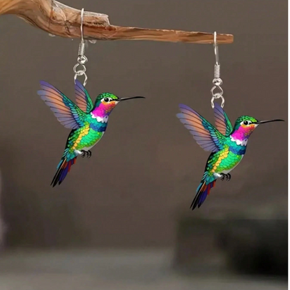 Prism Hummingbird Drop Earrings