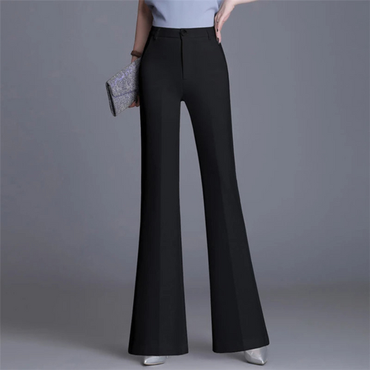 Women's High Waist Flared Pants Slim Fit