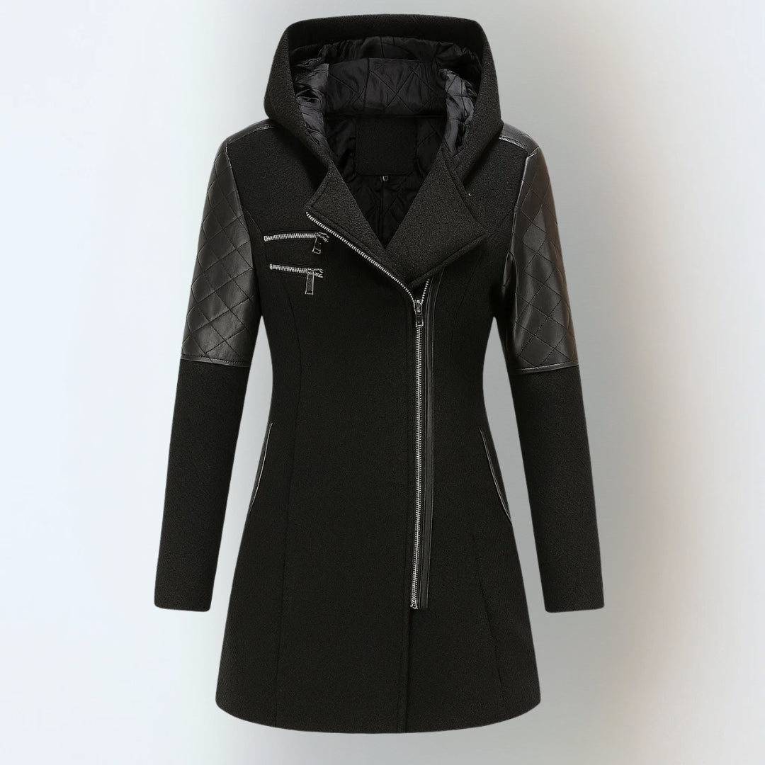Women's Asymmetrical Hooded Coat