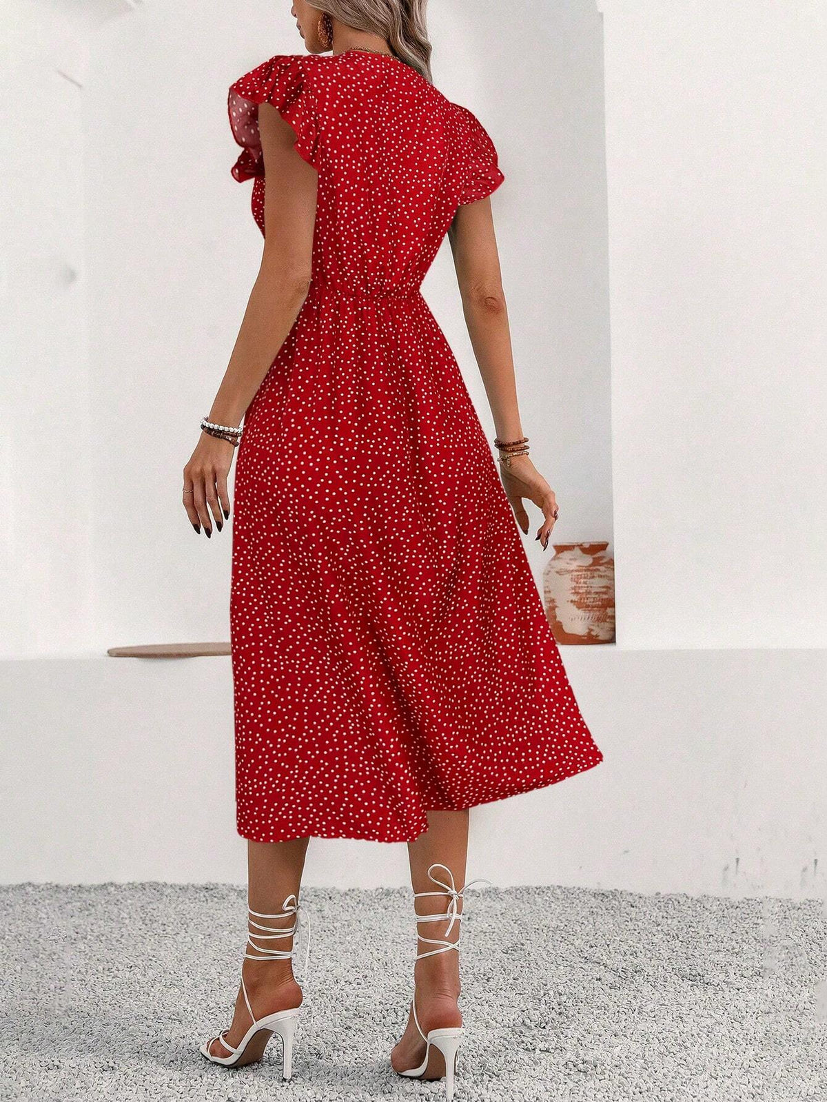 Amy V-Neck Long dress