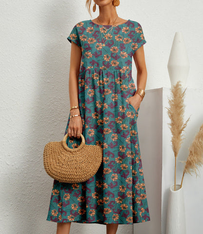 Women's Floral Dress Elegant Occasion Wear