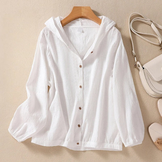 Relaxed Fit Hooded Shirt