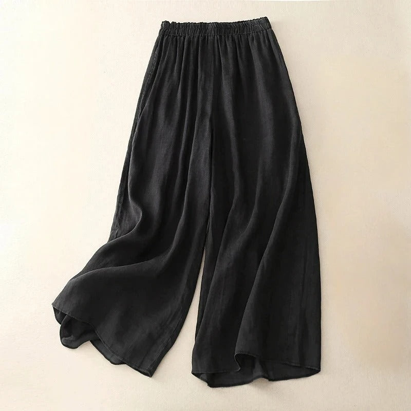 Women's Wide Leg Elastic Waist Flowy Pants