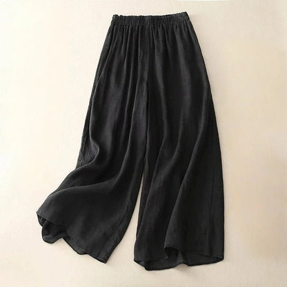 Women's Wide Leg Elastic Waist Flowy Pants
