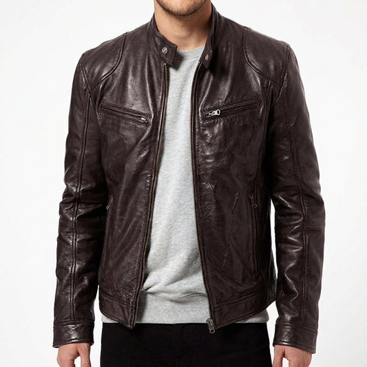 Leather Biker Jacket Vienna Style