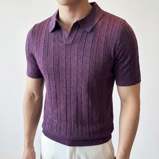 Men's Portofino Polo Shirt Jacquard Knit