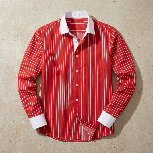 Women's Cotton Striped Knit Shirt