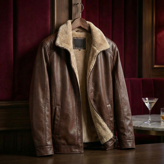 Men's Leather Jacket Portofino Style