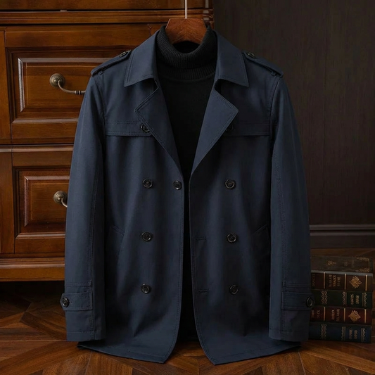 Nikolas Men's Cotton Trench Coat