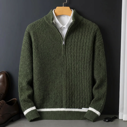 Merino Wool Knit Pullover Sweater