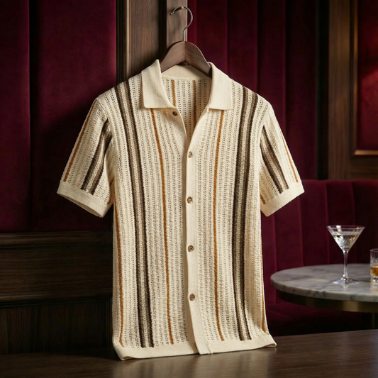 Cotton Knit Polo Shirt