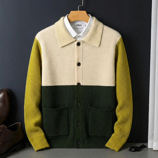 Women's Knit Polo Cardigan