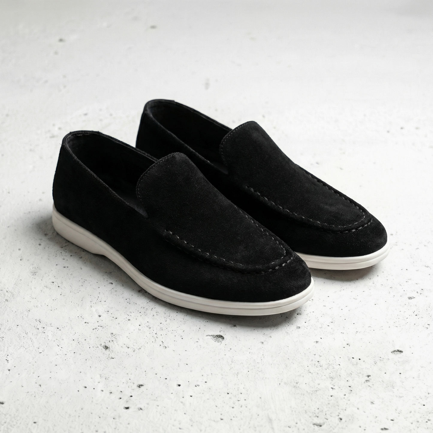 Valencio Mens Suede Leather Loafers