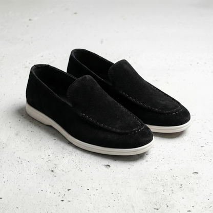 Valencio Mens Suede Leather Loafers