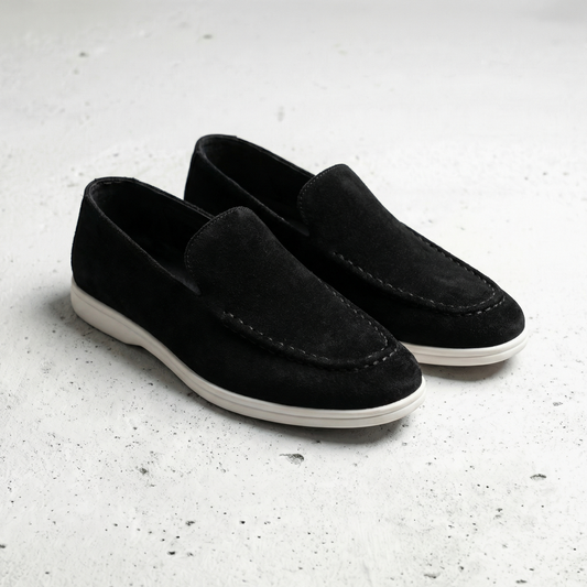 Valencio Mens Suede Leather Loafers