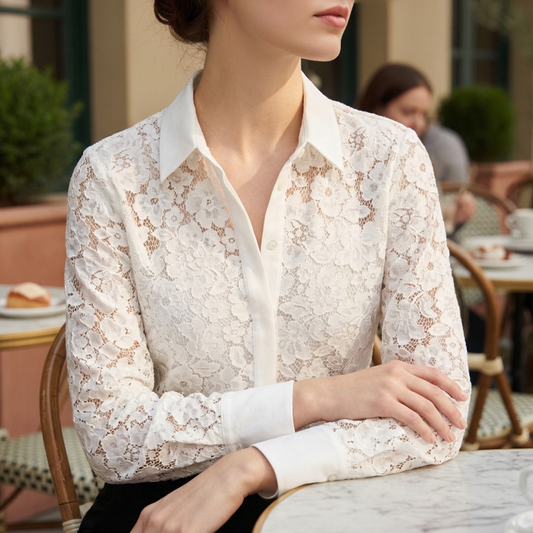 Women's Lace Hollow Out Blouse