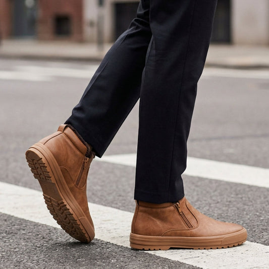 Hiro Men's Leather High Boots
