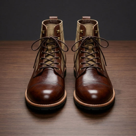 Men's Ankle Boots Leather Brown