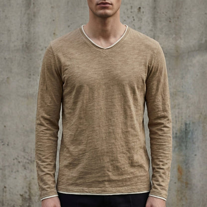 Men's Classic Fit Cotton Long Sleeve Shirt