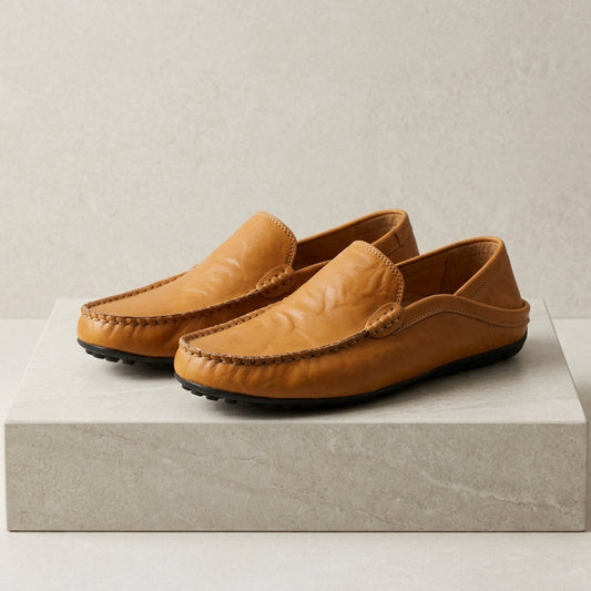 Gavrel Men's Leather Moccasin Shoes