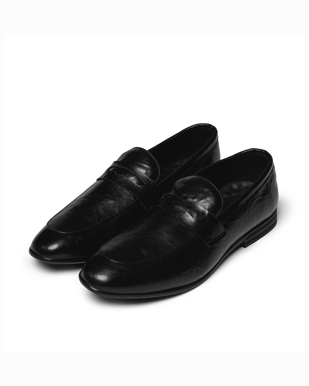 Men's Slip-On Dress Shoes Strap Detail Leather
