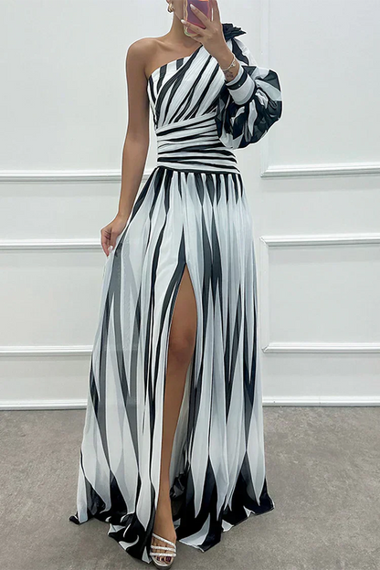 Women's Asymmetrical Sleeve Dress
