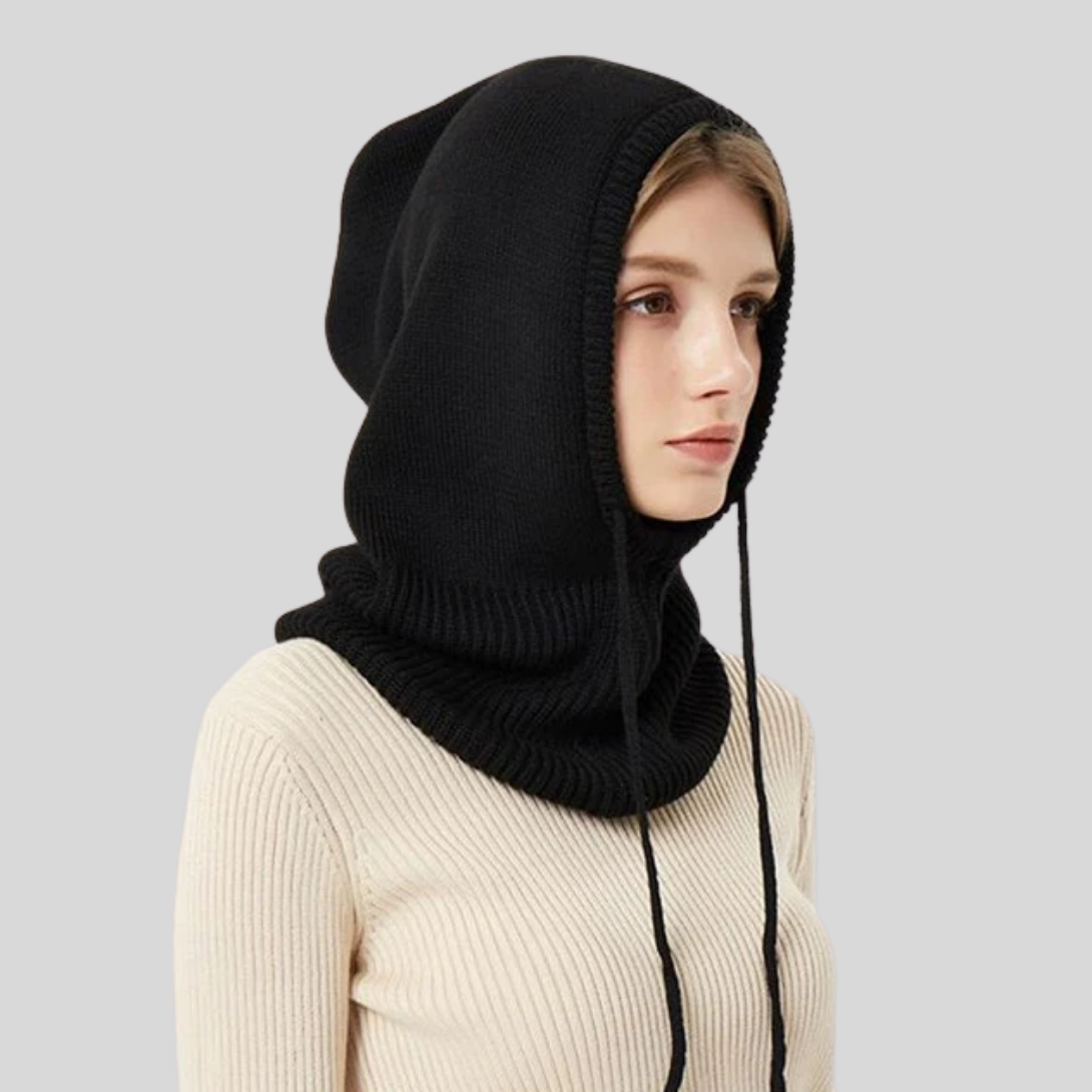 Winter Knitted Hooded Neck Warmer