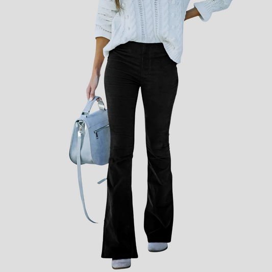 Women's High Waist Corduroy Pants