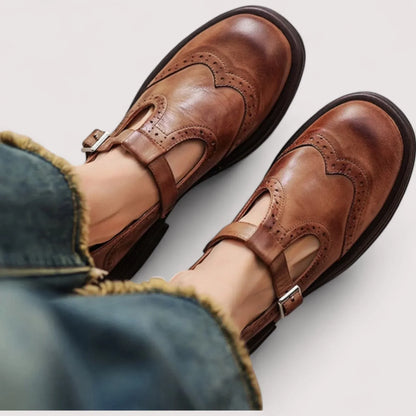 Women's Chunky Mary Jane Shoes Closed Toe