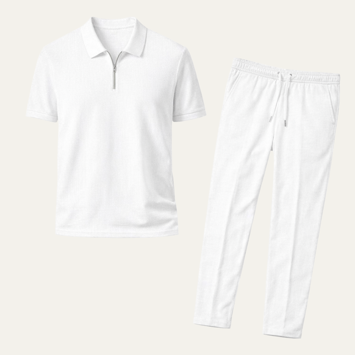 Men's Casual Lounge Shorts Set Cotton