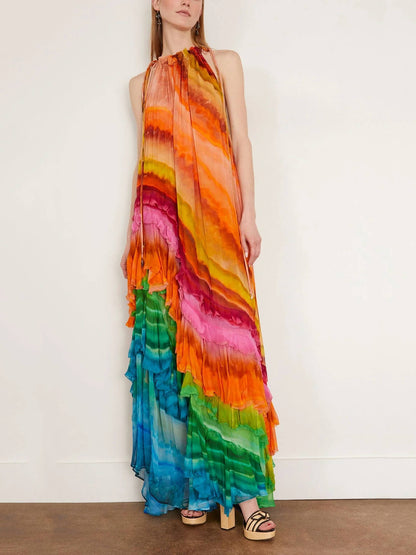 Women's Ruffle Maxi Dress