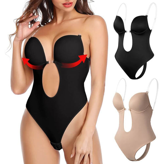 Lizy Women's Backless Shapewear Deep V Body Shaper